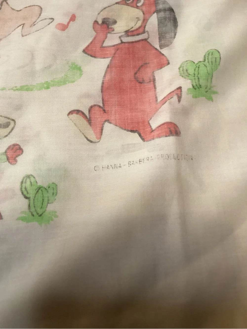 The Quick Draw McGraw Show vintage 1960 pillowcase